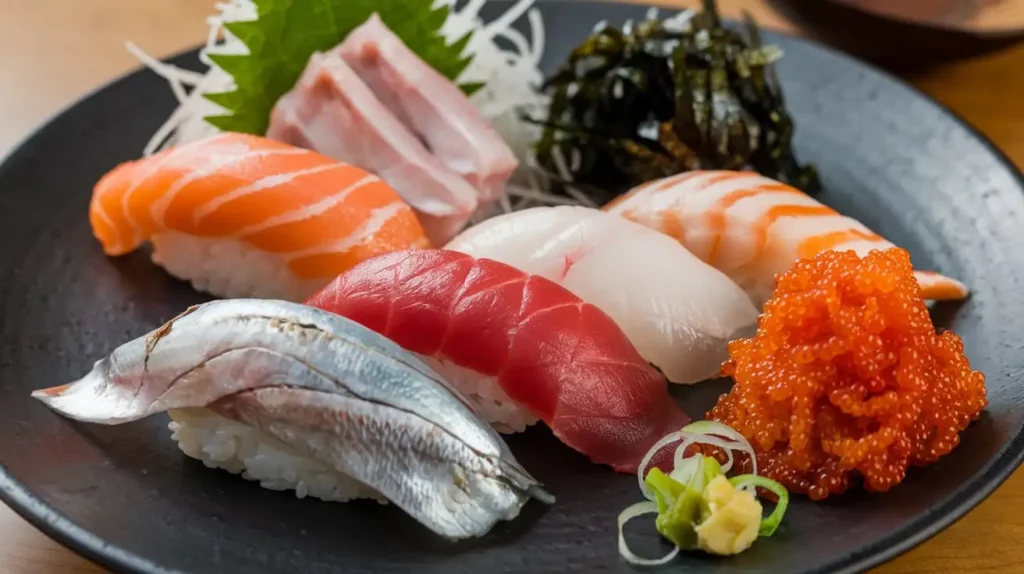 Tobiko sushi