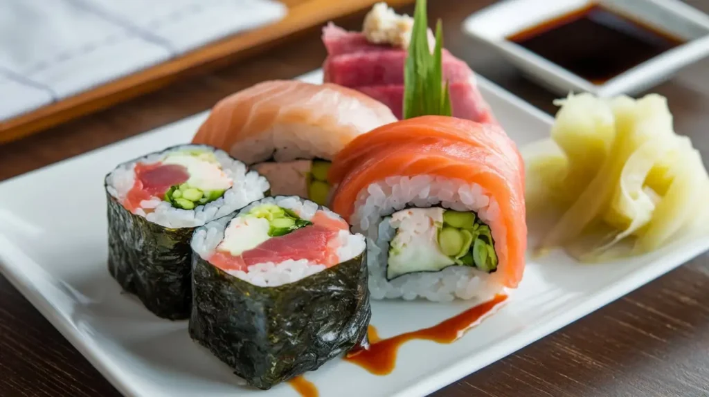 Tobiko sushi