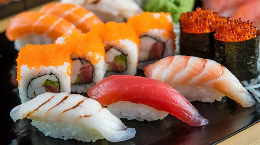 Tobiko sushi