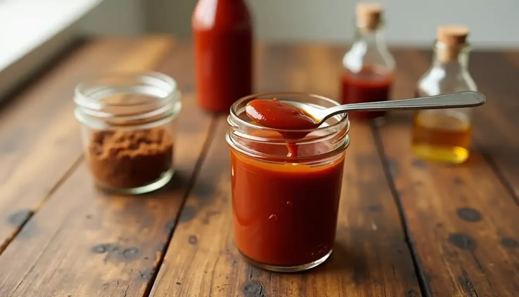3 ingredient barbecue sauce with ingredients